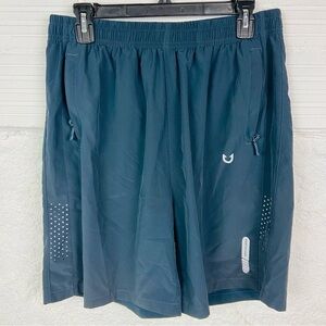 NORTHYARD Blue Athletic Running Shorts with Mesh Ventilation size XL